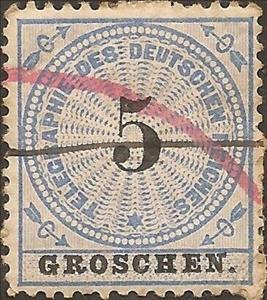 Stamp, Number on rosette, German Realm,  , Numbers