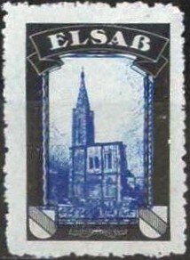 Stamp, Elsass, Cinderellas,  