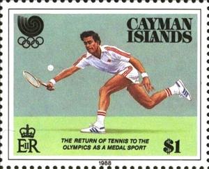 Stamp, Tennis, Cayman Islands,  