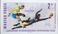 Stamp, Brazil - Sweden 5:2 (1958), Hungary,  , Football (Soccer), Sports