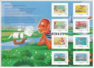 Mini Sheet, Fernand de Rouen, France,  