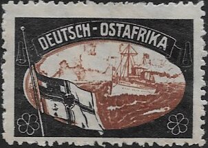 Stamp, Deutsch-Ostafrika, Cinderellas,  