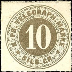 Stamp, Number in double circle, German States,  , Numbers