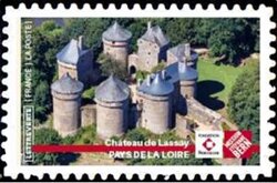 Stamp, Lassay Chateau, France,  , Architecture, Castles
