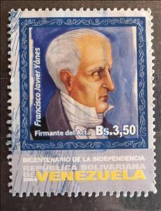 Stamp, Francisco Javier Yánes, Venezuela,  , Independency Activists, Politicians