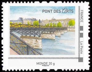 Stamp, Pont des Arts, France,  , Bridges