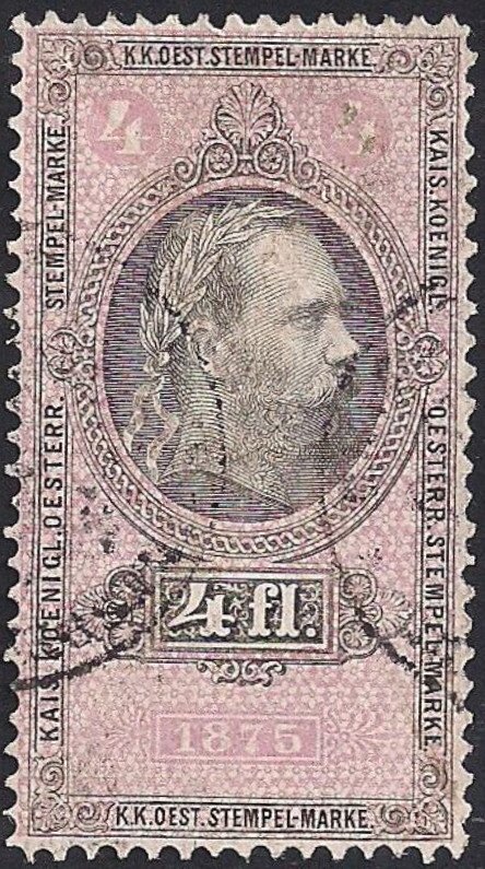 Stempel Marke 1875 4fl