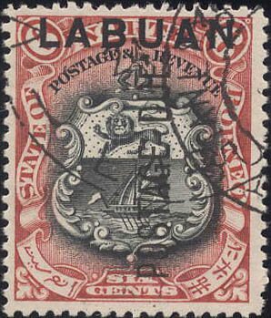 Arms of North Borneo overprinted "POSTAGE DUE"