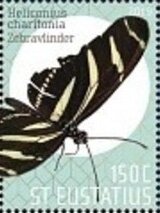 Stamp, Butterflies of St Eustatius, Caribbean Netherlands,  , Butterflies