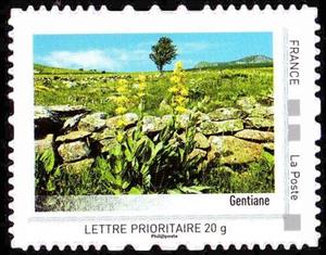 Stamp, Auvergne, France,  , Flowers, Landscapes, Plants (Flora)
