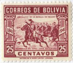 Gen. Ballivian leading cavalry charge