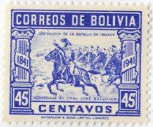 Gen. Ballivian leading cavalry charge
