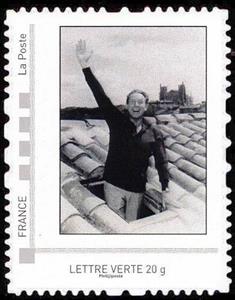 Stamp, Charles Trenet, France,  , Singers