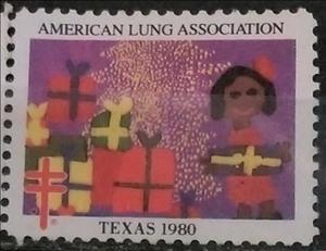 Stamp, American Lung Association. Texas, Cinderellas,  , Charity, Tuberculosis / TBC