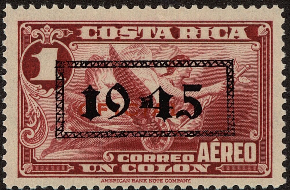 Official stamps with overprint in red or black