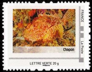 Stamp, Port-Cros, France,  , Animals (Fauna), Fishes, Sea Life