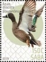 Stamp, Birds of Saba, Caribbean Netherlands,  , Birds