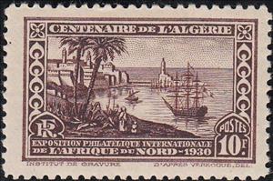 Stamp, North Africa International Philatelic Exposition, Algiers, Algeria,  , Ports, Ships