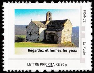 Stamp, Regardez et fermez les yeux, France,  , Churches - Cathedrals - Basilicas - Chapels