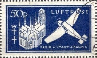 The church of Marie and aircraft of Junkers W33