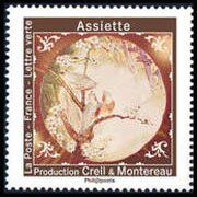Stamp, Ceramic Plate from Sevres, France,  , Glass and Earthenware