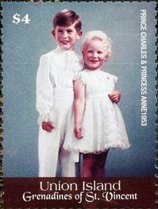 Stamp, Coronation Queen Elizabeth II, 75th Anniv., Saint Vincent Grenadines,  , Royalty