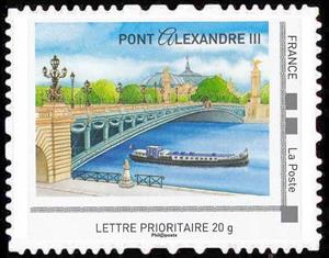 Stamp, Pont Alexandre III, France,  , Bridges