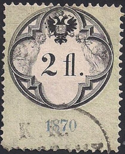 Stempel Marke 1870 2fl