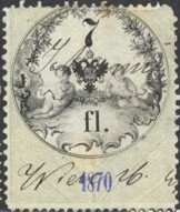 Stempel Marke 1870 7fl
