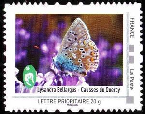Stamp, Midi-Pyrénés, France,  , Animals (Fauna), Butterflies, Insects