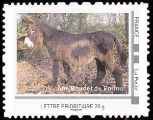 Stamp, Donkey, France,  , Animals (Fauna), Donkeys, Mammals