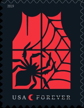 Stamp, Spider and Web, United States of America,  , Halloween, Spiders