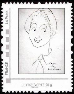 Stamp, Charles Trenet, France,  , Singers