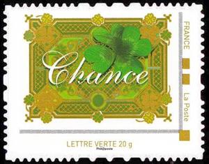 Stamp, Lucky Charm, France,  