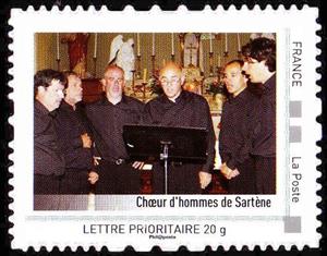 Stamp, Corsica, France,  , Singers
