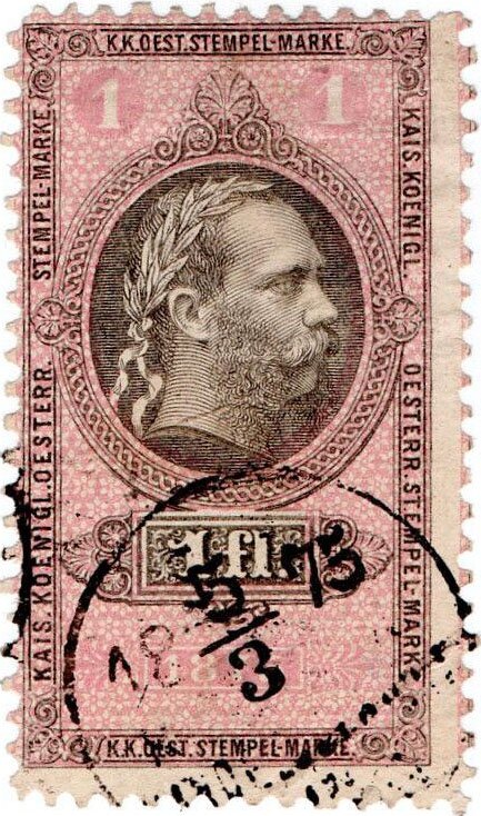 Stempel Marke 1875 1fl