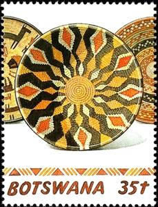 Stamp, Storage Container, Botswana,  , Crafts