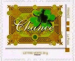 Stamp, Lucky Star, France,  