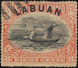 Stamp, Dhow, Labuan,  , Sailing Ships