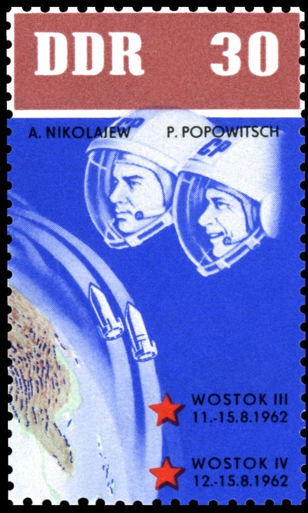 Cosmonaut A. Nikolayev and P. Popwitsch