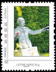 Stamp, Charles Trenet, France,  , Singers