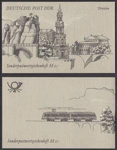 Booklet, Booklet-Dresden (Sonderpostwertzeichen), Germany, Democratic Republic,  , Famous People
