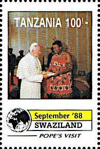 Papal Visit in Swaziland (September 1988)