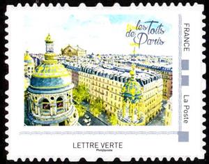 Stamp, Rooftops of Paris, France,  , Townscapes / City Views