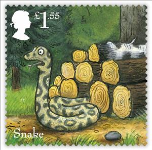 Stamp, Snake, United Kingdom of Great Britain & Northern Ireland,  , Children, Literature, Snakes
