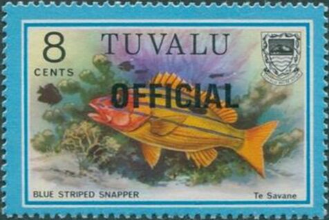 Blue-striped Snapper Overprinted OFFICIAL