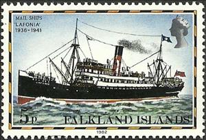 Stamp, "Lafonia", 1936-1941, Falkland Islands,  , Postal Services, Ships