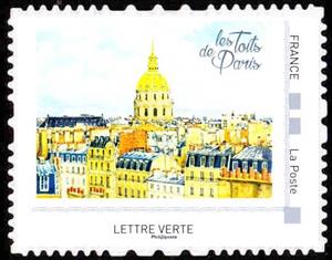 Stamp, Rooftops of Paris, France,  , Townscapes / City Views