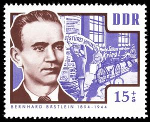 Stamp, Bästlein, Bernhard, Germany, Democratic Republic,  