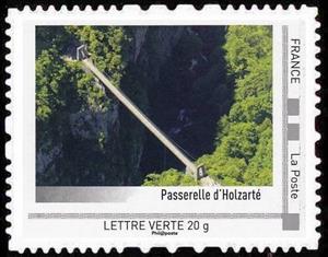 Stamp, The Pyrénées, France,  , Bridges, Landscapes